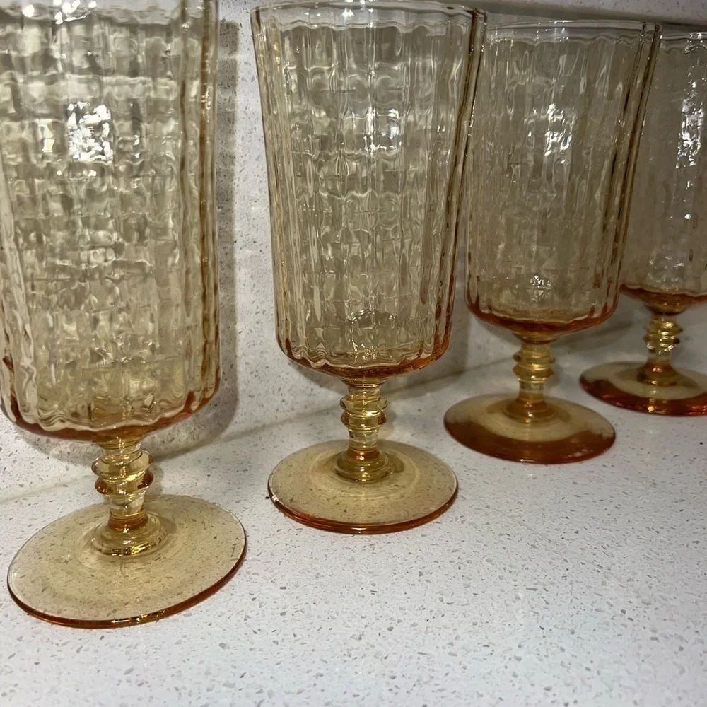 Lenox Vintage Handblown Lead Crystal Glasses, Set Of 4
